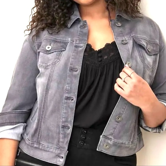 torrid Jackets & Blazers - ❤️TORRID FEEL THE FIT Grey Denim Jacket❤️